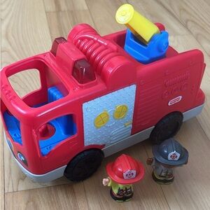 Little People Firetruck with 2 Characters | Lights & Sounds | Fisher-Price